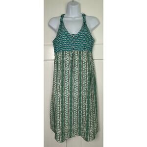 Athleta Featherweight Packable Dress‎ Racerback Blue Tan Size 6